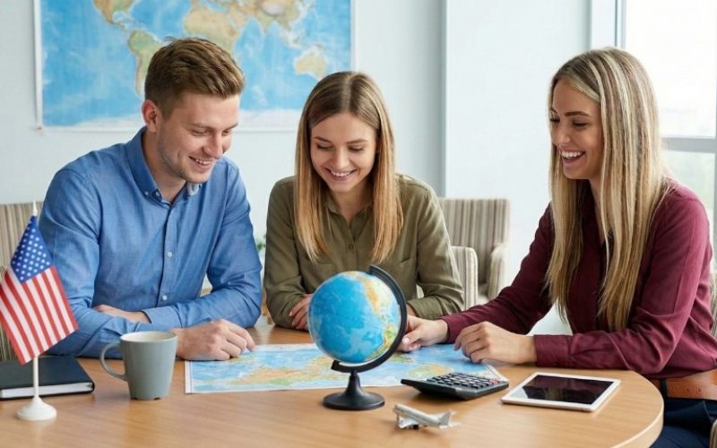 Travel agent income breakdown